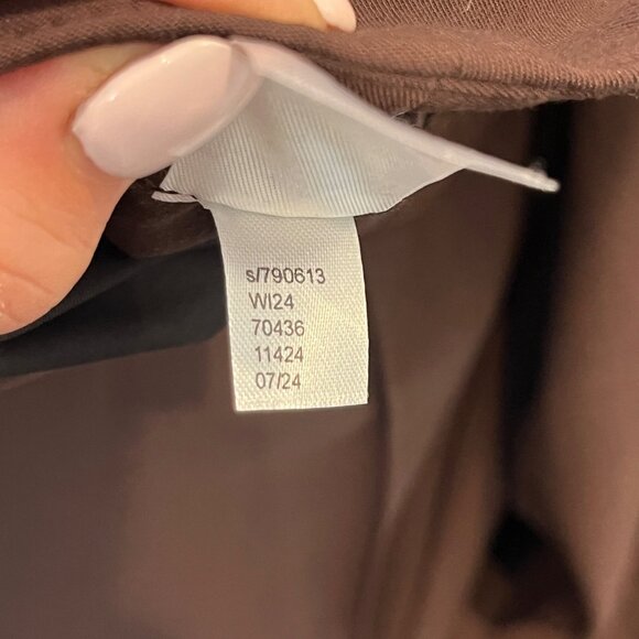 Loft Outlet High Rise Palazzo 10 Petite Wide Leg Trousers Brown Slacks Classic - Picture 10 of 15